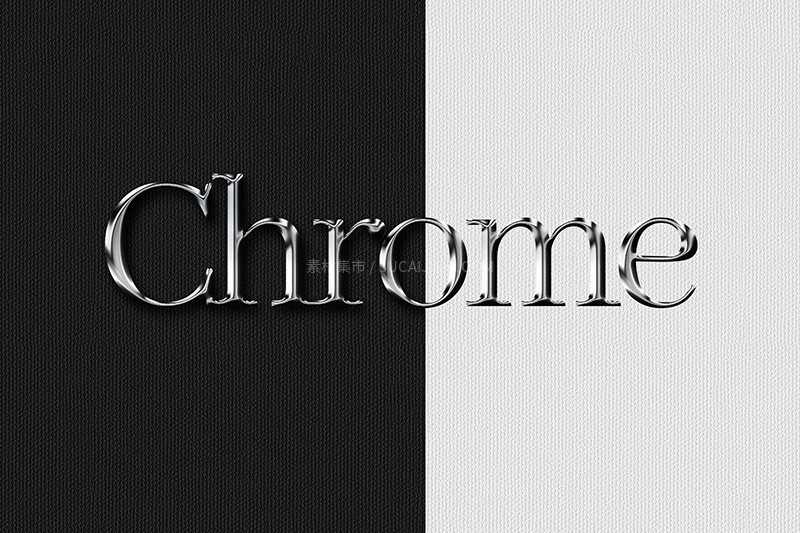 50+真实金属镀金镀铬质感PS样式 ASL PSD格式